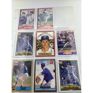 Nolan Ryan 27 Card Lot Rangers Astros Angels Topps Fleer Donruss Leaf HOF